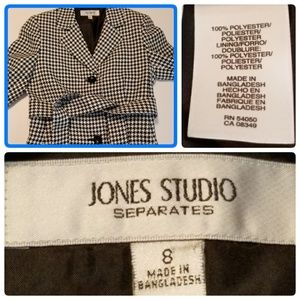 Jones Studio Separates Black & White Houndstooth